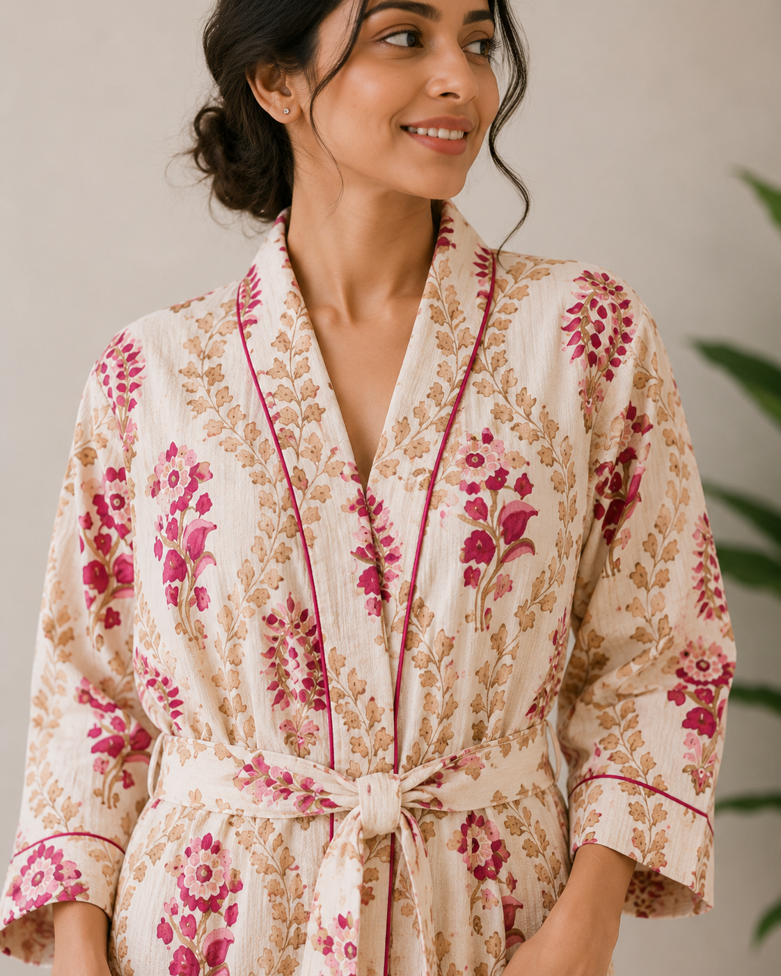 Floral Waffle Bathrobes Collection