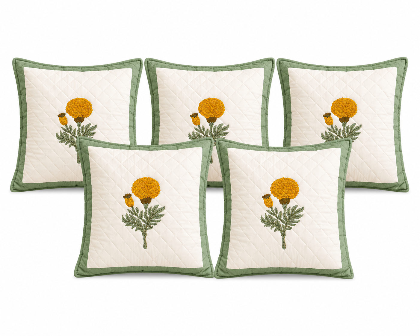 Designer Pillow Covers Collection Yellow Rose