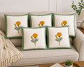 Designer Pillow Covers Collection Yellow Rose