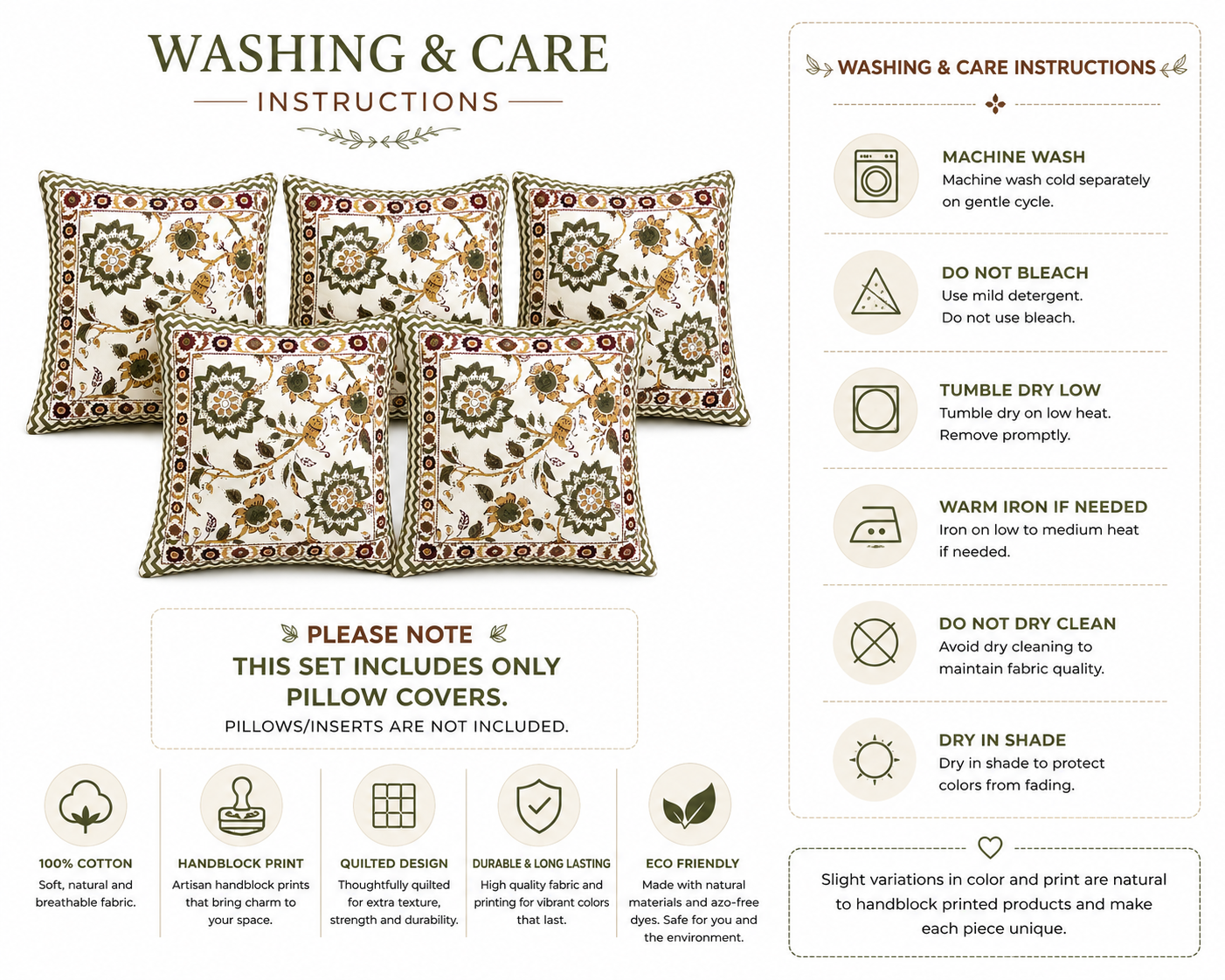 Designer Pillow Covers Collection Brown