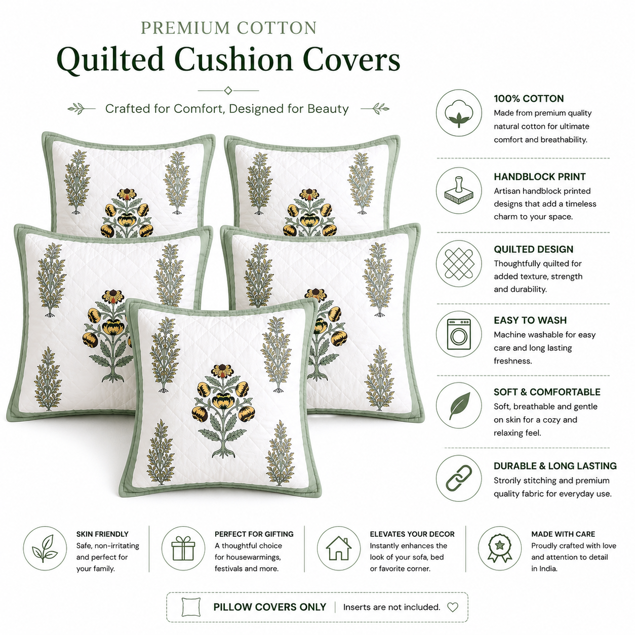 Designer Pillow Covers Collection Grey