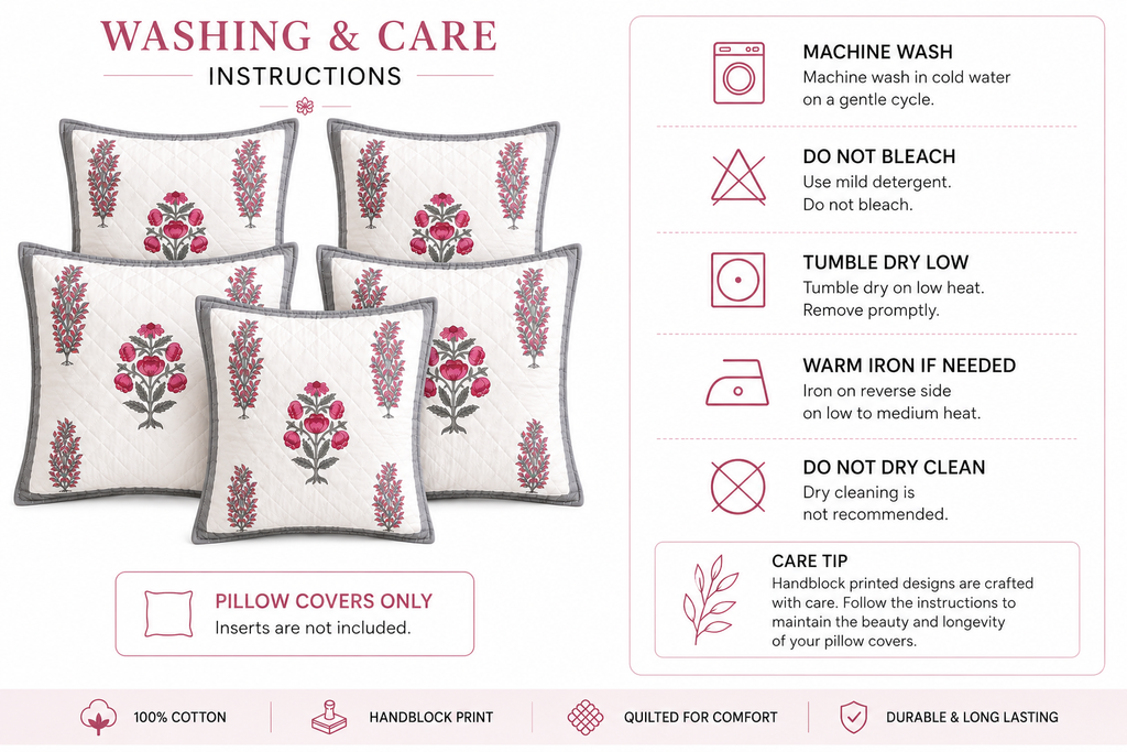 Designer Pillow Covers Collection Grey Pink
