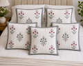 Designer Pillow Covers Collection White Pink