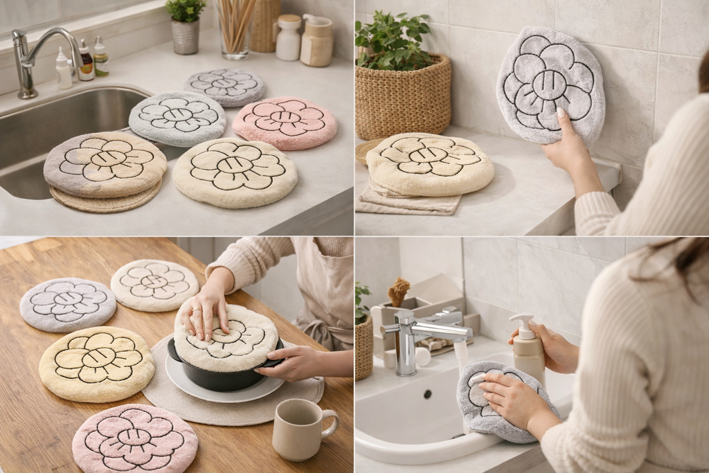 Premium Cotton Kitchen Napkin Set | Soft, Absorbent & Durable